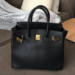 Designer inspired black and gold hardware b25 for sale!